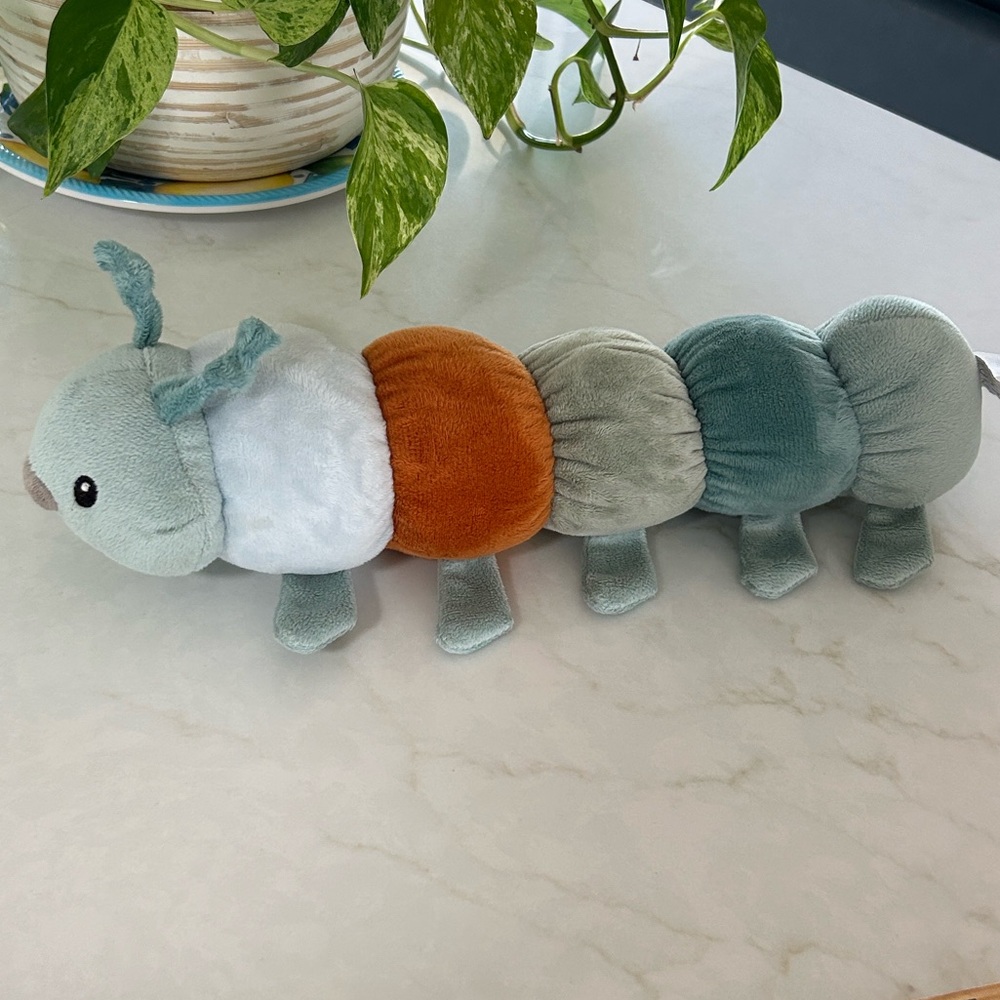 MON AMI Twiggy‎ the Caterpillar plush soft velour Stuffed Animal Size 12in